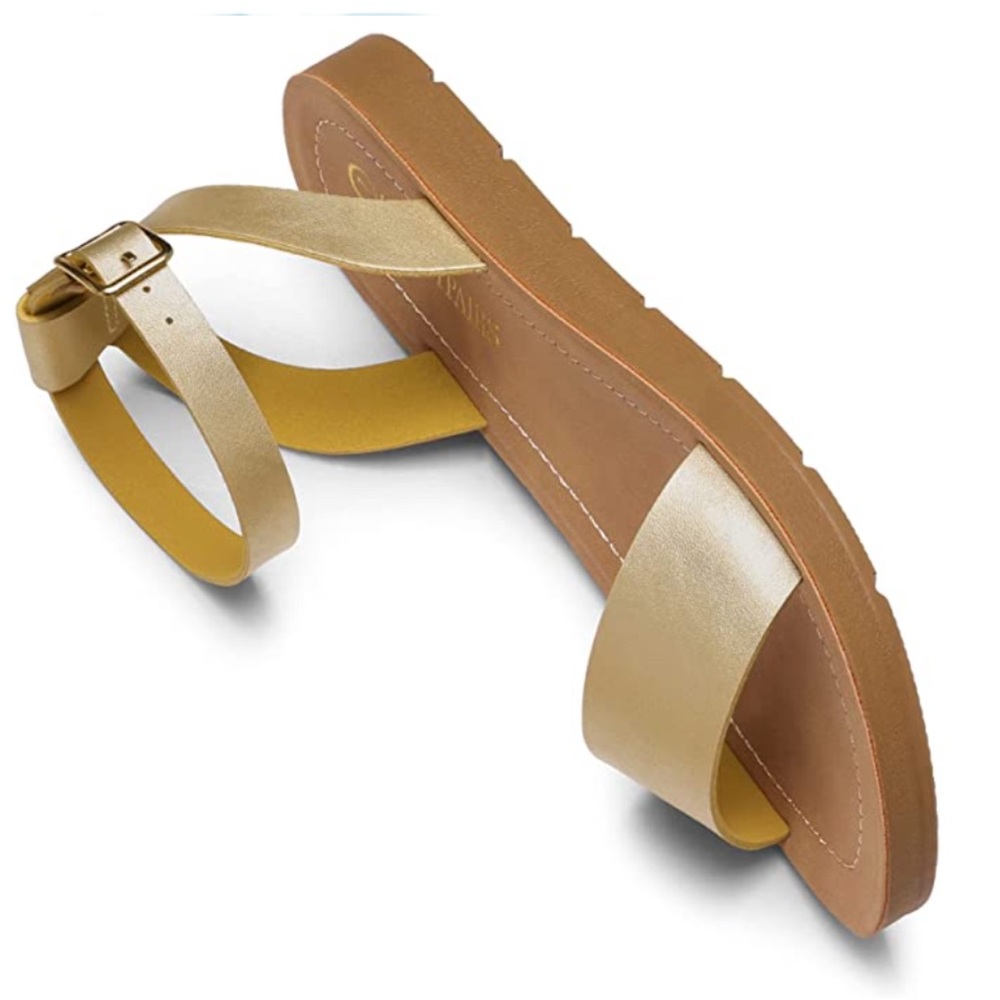 🆕 Open Toe Flat Sandals - Picture 5 of 8